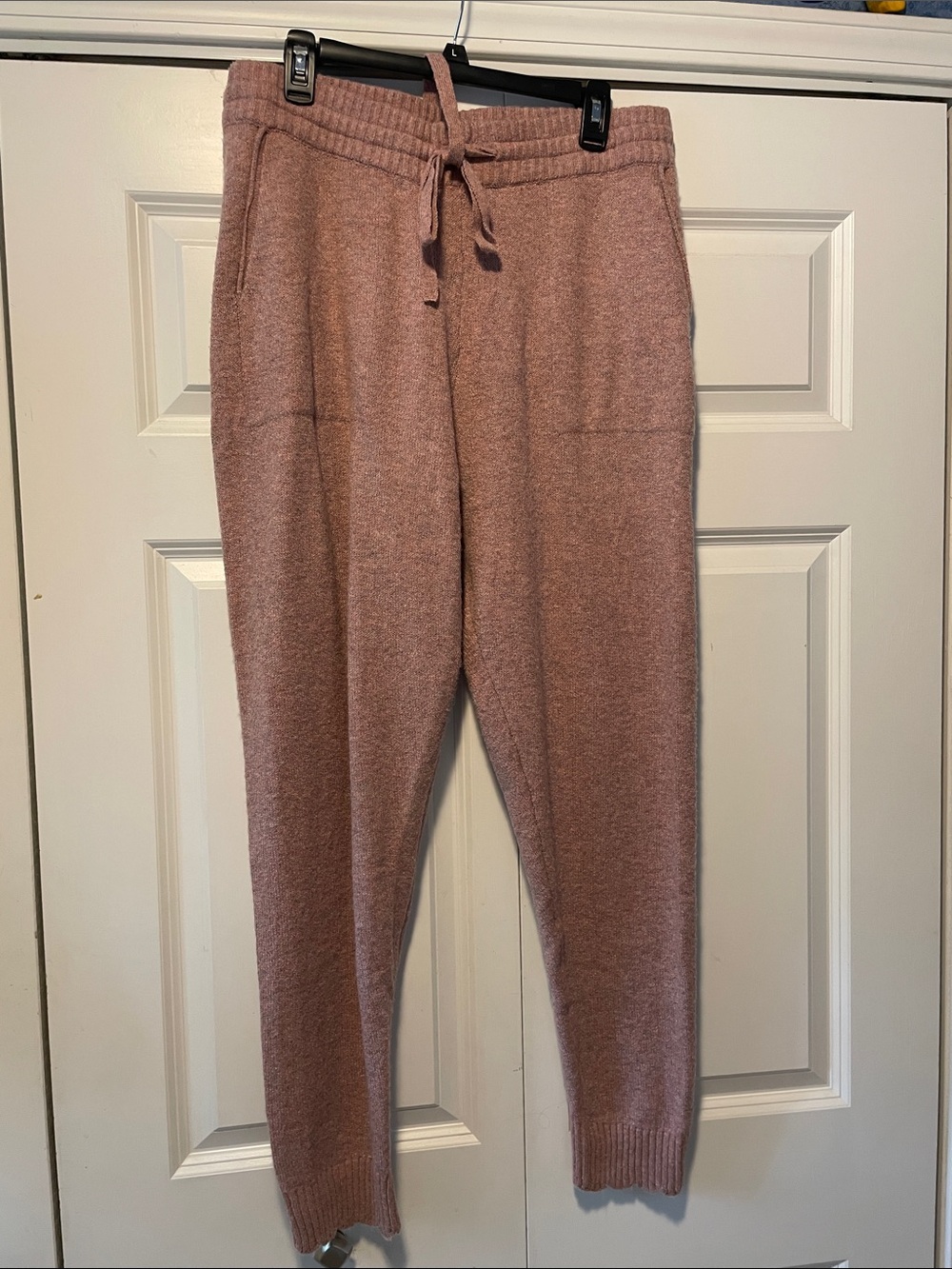 LC Lauren Conrad Dusty Rose Knit Jogger Pants